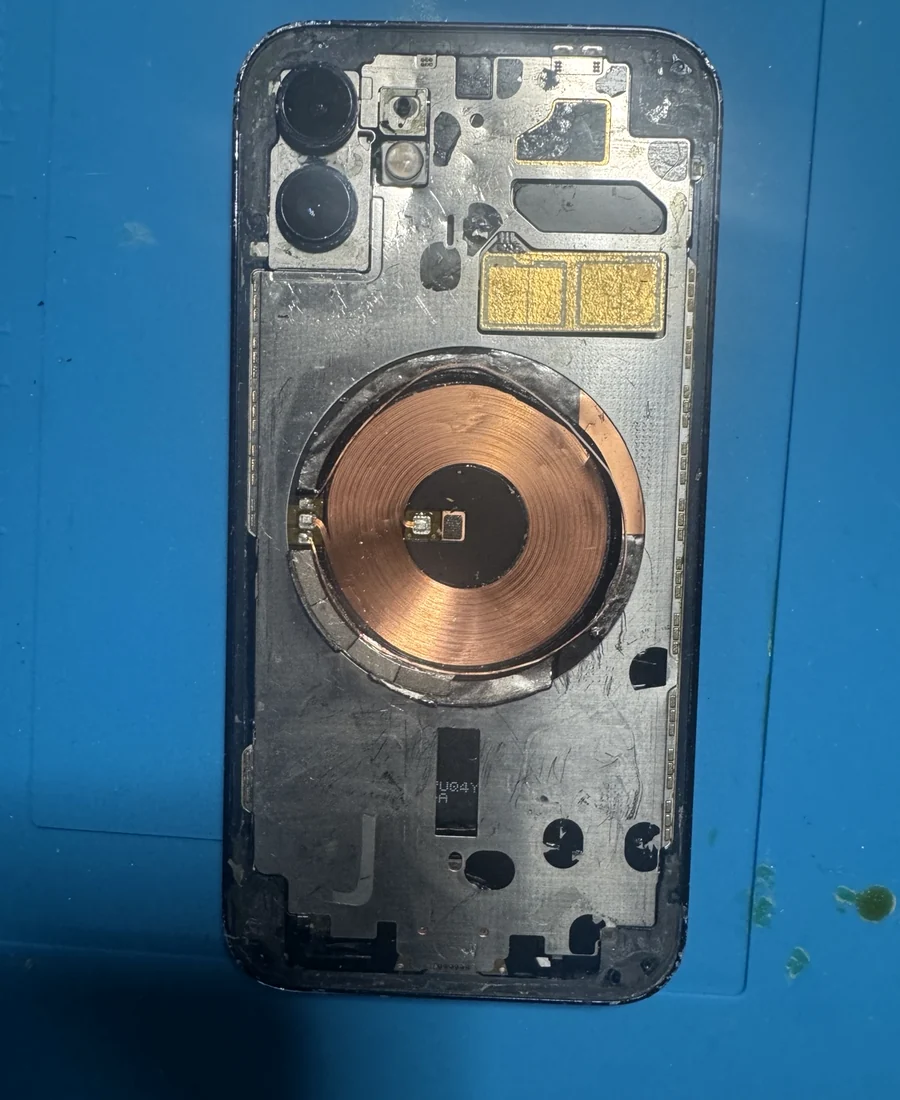 iPhone 12 during back-glass repair